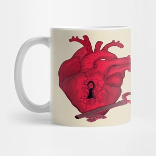 locked heart Mug